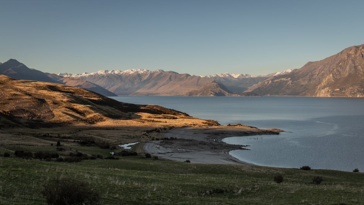 Lake Hawea in Otago, New Zealand